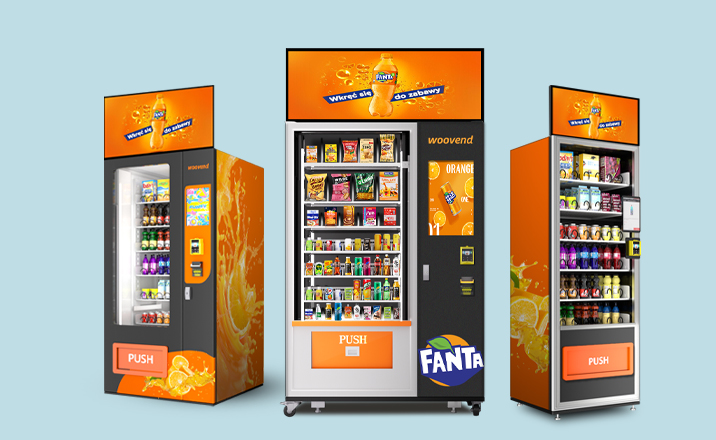 Snack and drink vending machine
